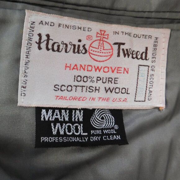 Harris Tweed Blazer Jacket Hardwick Clothes Made in Scotland 100% Wool 40R - Picture 3 of 8
